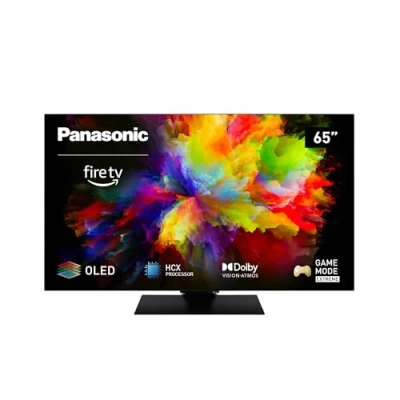 Abbildung von Panasonic TV 65Z80AEZ, Z80 Serie 65 Zoll 4K Ultra HD OLED Smart TV, 2024, Fire Dolby Vision &amp; Atmos, Game Mode Extreme, Alexa Sprachsteuerung, Airplay, Schwarz