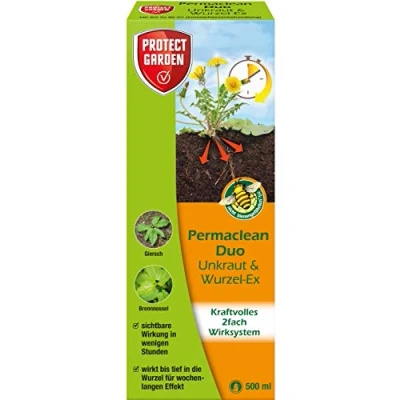 Abbildung von Protect Garden Unkrautbekämpfungsmittel Permaclean Duo Unkraut &amp; Wurzel Ex 500 ml Unkrautvernic