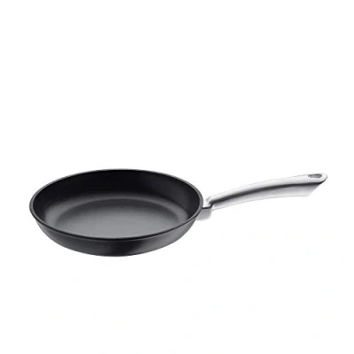 Abbildung von Küchenprofi 0403001024 Bratpfanne mit Edelstahlgriff Provence, Edelstahl, schwarz, 5,4 x 25,8 43,8 cm
