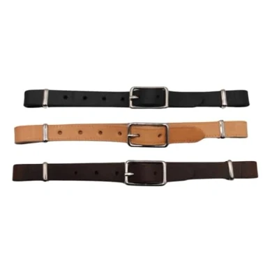Abbildung von Amesbichler Reitsport AMKA Western Kinnriemen aus weichem Leder in 3 Farben Curb Strap