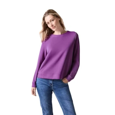 Abbildung von Cecil Sweatshirt, Damen, Größe: XL, Lila
