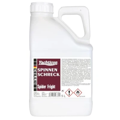 Abbildung von Yachticon Spinnen Schreck Natürlicher und Insekten‑Repellent mit Geraniol &amp; Pyrethrum‑Extrakt Für Terrasse, Boot, Wohnmobil, Haus Garten (5 Liter)