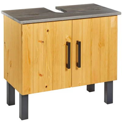 Abbildung von welltime Waschbeckenunterschrank &quot;Mary&quot;, Badmöbel im Landhaus Stil, Breite 60 cm, aus Massivholz