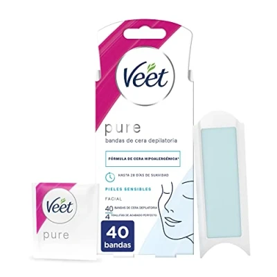 Abbildung von Veet Easy Gelwax Facial Bands Depilatory Wax X40