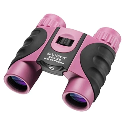 Abbildung von Barska Fernglas Blueline mit Tragetasche, Pink Schwarz, 10 x 25, BA AB12418