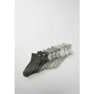 Abbildung von Puma Quarter Plain Unisex 9 PACK Sportsocken, Größe: 43 46, Anthraci/lmel grey