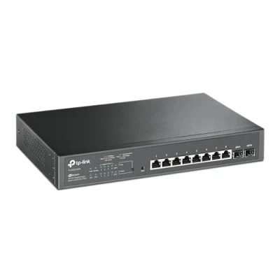Abbildung von TP Link TL SG2210MP 8 Port Gigabit Smart PoE Switch mit 2 SFP Slots, PoE+ Ports einer Gesamtleistung von bis zu150 W, Omada SDN integriert
