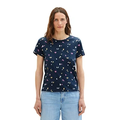 Abbildung von TOM TAILOR Damen Sommer T Shirt aus Baumwolle