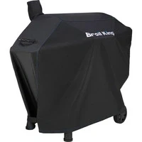 Abbildung von Broil King 67069 Premium Fits Pellet Regal Charcoal Offset 500 Modelle Grillabdeckung, schwarz