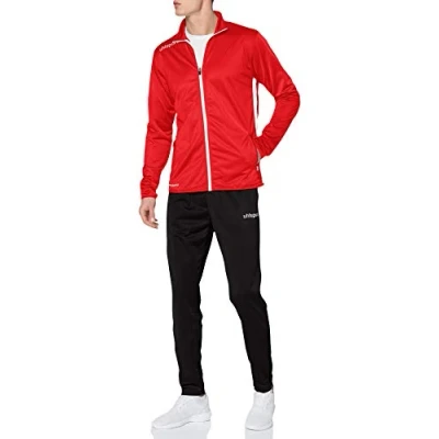 Abbildung von uhlsport Essential Classic SET Trainingsanzug, Herren, Größe: Small, Rot/weiß