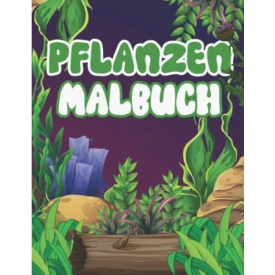 Abbildung von Pflanzen Malbuch: Eine Sammlung von stressabbauenden Malvorlagen für Erwachsene zur Entspannung mit wunderschönen Zimmerpflanzen, Kakteen, botanischen Gärten, Blumen und floralen Designs