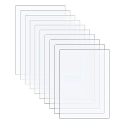 Abbildung von Langaelex 10er Set Acrylglas Platten 20 x 25 cm, 1mm Dicke Acrylplatten ultra klare transparente Kunststoffplatten für Fotorahmen, Projektausstellung, Tischaufsteller