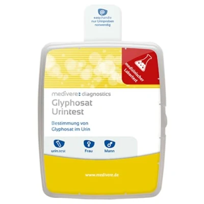 Abbildung von medivere Glyphosat Urintest Laborchemische Analyse zur Bestimmung von im Urin