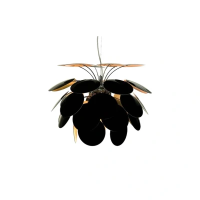 Abbildung von MARSET Discocó Pendellampe Ø 35 cm schwarz/gold