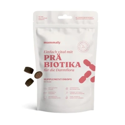 Abbildung von mammaly Probiotika Drops für Hunde 110g Verdauungssnacks Magen Darmflora Aufbau (bei Durchfall, Sodbrennen &amp; Gras fressen) Alternative Leckerlie zu Heilerde, Kohletabletten als leckere Snacks