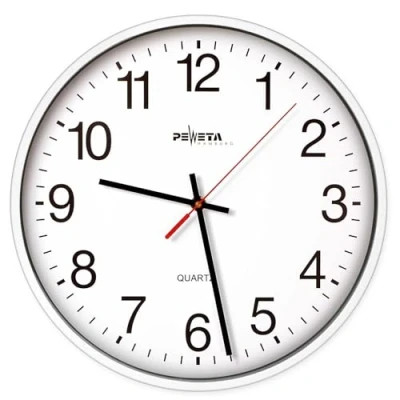 Abbildung von Peweta 44.130.211 Wanduhr weiß