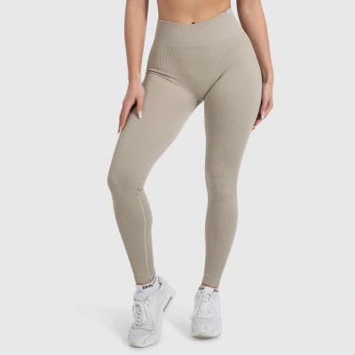 Abbildung von Smilodox Kompression Amaze Tights, Damen, Größe: Large, Khaki