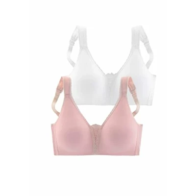 Abbildung von petite fleur Soft BH (Packung, 2 Stück) ohne Bügel mit Spitzen Details