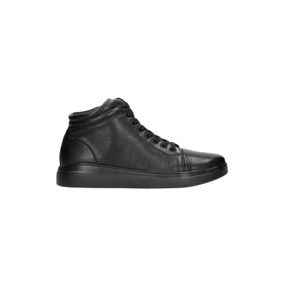 Abbildung von WOJAS Herren Turnschuhe I Mit Reißverschluss Für wärmere Tage Modischer und attraktiver Schnitt Aus Glattleder Sohle 2,5 cm 3 24025 51 Schwarz, Gr.41