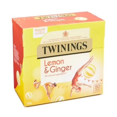 Abbildung von Lemon &amp; Ginger Zitronen und Ingwer Tee aus England 80 Beutel importiert von Shestore24