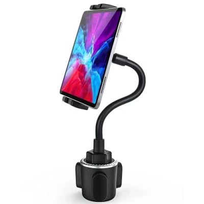 Abbildung von Schwanenhals Auto Tablet Getränkehalter, woleyi Universal Getränkehalter für Auto, LKW, Laufband, Spinning Bike, iPad Pro 12.9 Air Mini, Galaxy Tabs, iPhone Mehr 4 13&quot; Handy und Tablets