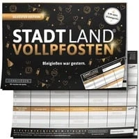 Abbildung von DENKRIESEN Spiel STADT LAND VOLLPFOSTEN® SILVESTER EDITION ...
