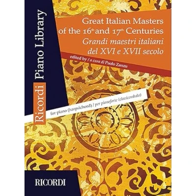 Abbildung von Great Italian Masters of the 16th and 17th Centuries: Piano or Harpsichord: For (Harpsichord)