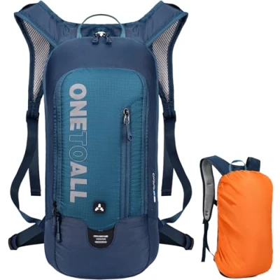 Abbildung von LOCAL LION Fahrradrucksack 6L Wasserdicht, Kleiner Wanderrucksack Damen, Mountainbike Rucksack Herren für Alltag Radsport Laufen Wandern Dunkelblau