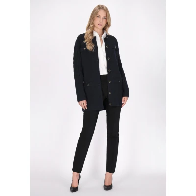 Abbildung von Strickjacke SCHMUDDELWEDDA XL/XXL / Marine 50% Acrylic 32% Polyesteramide 18% Polyester