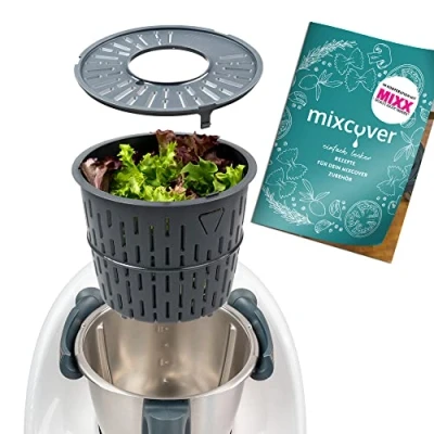 Abbildung von mixcover Küchenmaschinen Zubehör Set verbesserte Version Salatschleuder kompatibel mit Thermomix