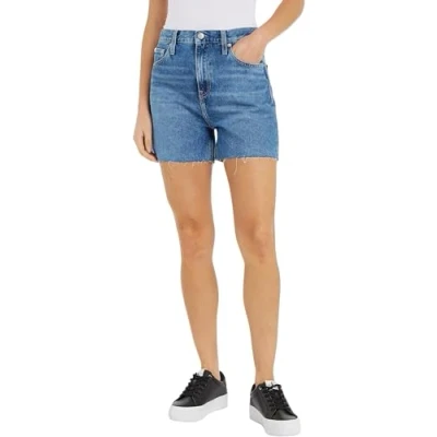 Abbildung von Calvin Klein Jeans MOM Shorts, Damen, Größe: 26, Denim medium