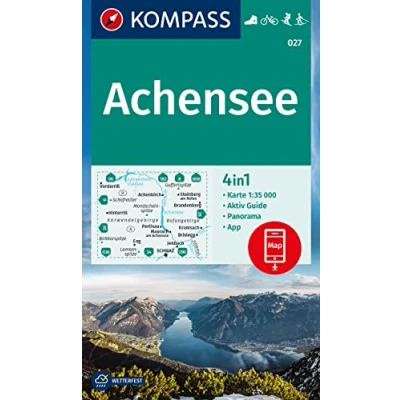 Abbildung von KOMPASS Wanderkarte 027 Achensee 1:35.000: 4in1 Wanderkarte, mit Aktiv Guide und Detailkarten inklusive Karte zur offline Verwendung in der App. Fahrradfahren. Skitouren. Langlaufen.