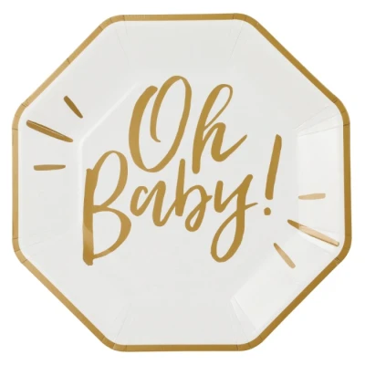 Abbildung von Schilder Oh Baby! (8Stück) Ginger Ray
