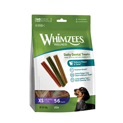 Abbildung von Whimzees Stix XS, 56 stk, 420 g MP (6 pk/ps)