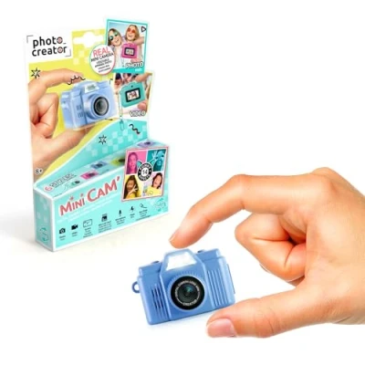 Abbildung von Canal Toys Fotocreator Mini Digicam kompakte 12 MP Pocket Kamera, 1080 p Full‑HD Video, 1,5″ LCD‑Bildschirm, Selfie‑Modus &amp; Farbfilter, MicroSD Karten‑Slot ideal für unterwegs CLK 059