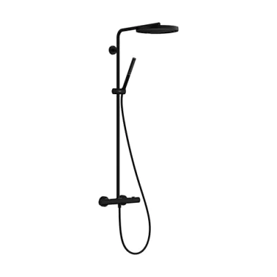 Abbildung von HG Pulsify S Puro 260 1jet EcoSmart Showerpipes med thermostat mat sort