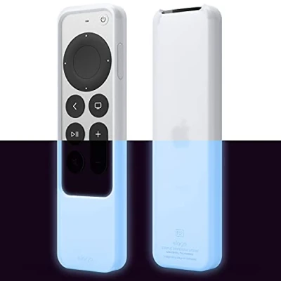 Abbildung von elago R2 Slim hülle Case Kompatibel mit Apple TV 4K Siri Remote 3. Generation (2022) und 2. (2021) (Nachtglühendes Blau)