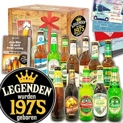 Abbildung von Legenden 1975 ++ 12x Biere der Welt &amp; DE Ideen Geburtstagsgeschenk Freund