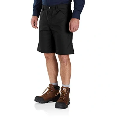 Abbildung von Carhartt Herren Rugged Professional™ Serie Flex® Relaxed Fit Canvas Arbeitsshorts, Schwarz, W42