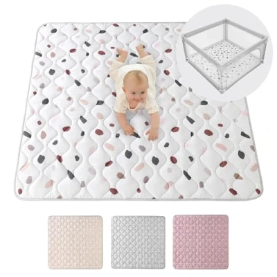 Abbildung von Krabbeldecke für Baby 1,27m, Krabbelmatte, Spielmatte mit Rutschfester Unterseite, Hakuna Matte
