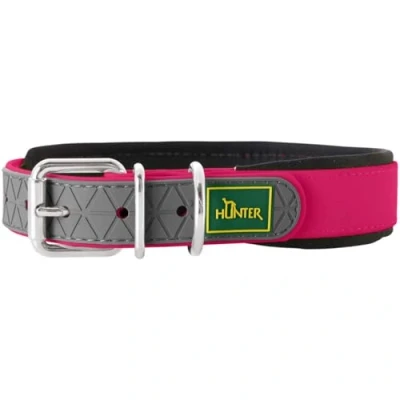 Abbildung von HUNTER CONVENIENCE COMFORT Hundehalsband, Kunststoffmaterial, Neopren, 65 L XL, himbeer