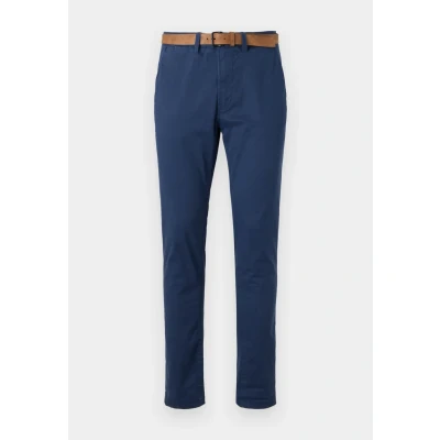 Abbildung von TOM TAILOR Denim Herren 1027694 Slim Chino Hose, 34590 Dark Blueberry, 34 W/34 L