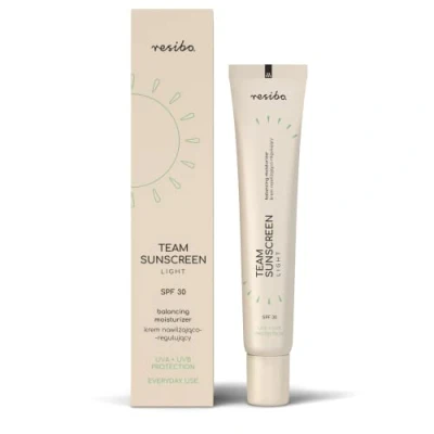 Abbildung von Resibo Natürliche Ausgleichende Gesichtscreme Team Sunscreen Light LSF 30 Tagescreme Naturkosmetik Feuchtigkeitsspendende Creme Getönte Sonnencreme Gesicht Sonnenschutz 40 ml