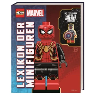 Abbildung von LEGO® Marvel Lexikon der Minifiguren: Mit exklusiver Captain America Minifigur. Über 200 LEGO Minifiguren in detaillierten Porträts