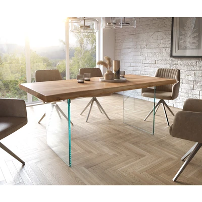 Abbildung von Esstisch Edge 180x90 XL Akazie Natur Glas Live