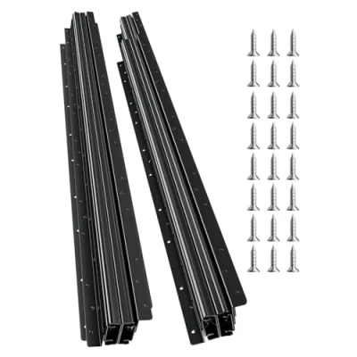 Abbildung von VEVOR Schubladenschienen Bodenhalterung 1000mm Schrankschienen 117kg Tragkraft