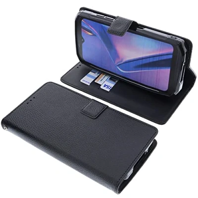 Abbildung von foto kontor Tasche kompatibel mit Doogee S98 PRO Book Style schwarz Schutz Hülle Buch