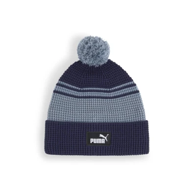 Abbildung von PUMA Essentials Mid Crown Pom Beanie, Accessoires, Navy/Mix, OSFA