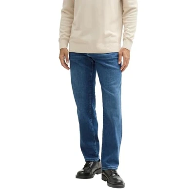 Abbildung von TOM Tailor Jeans Straight Leg, Herren, Größe: 32x36, Clean mid stone blue denim