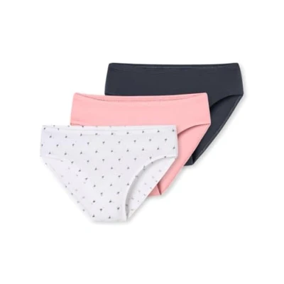 Abbildung von Schiesser 3PACK Slip für Kinder, Größe: 140, Graphit powder pink